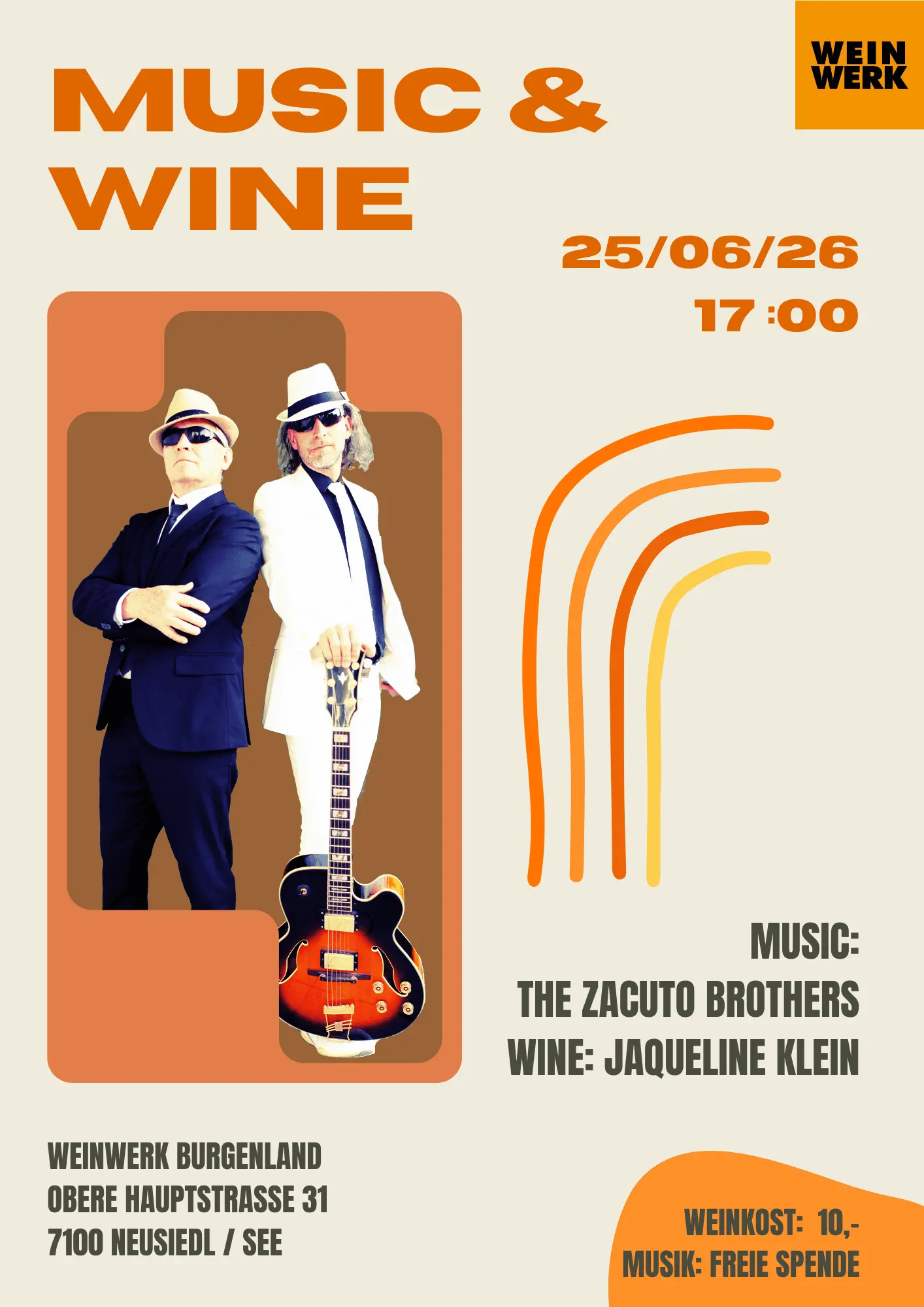 Music & Wine: Zacuto Brothers & Jaqueline Klein